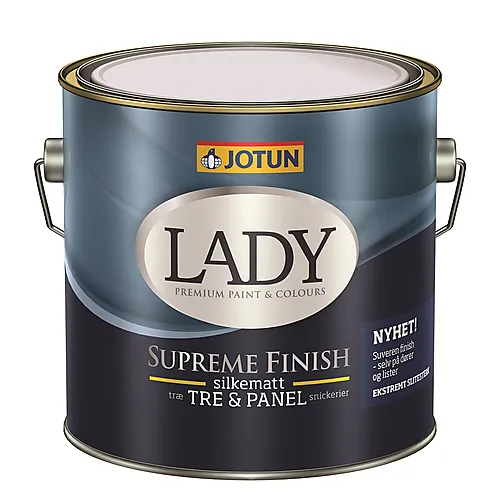 Lady Supreme Finish silkematt 15 hvit base 2,7 liter