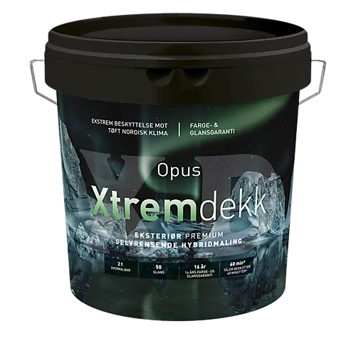 Hybridmaling Xtremdekk base hvit 2,7 liter