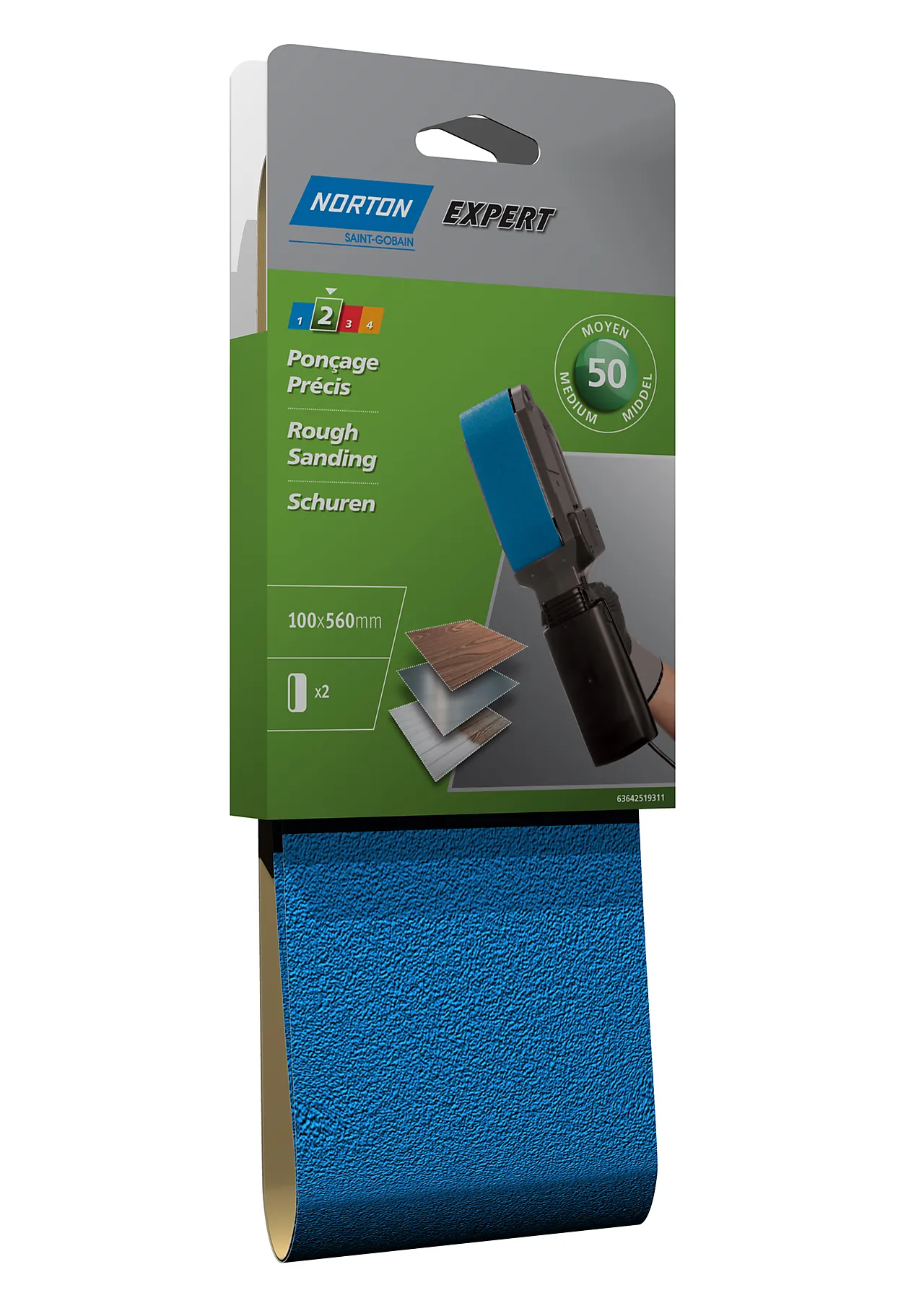 Slipebånd 100x610mm grov k50 Slipebånd 100x610mm grov k50