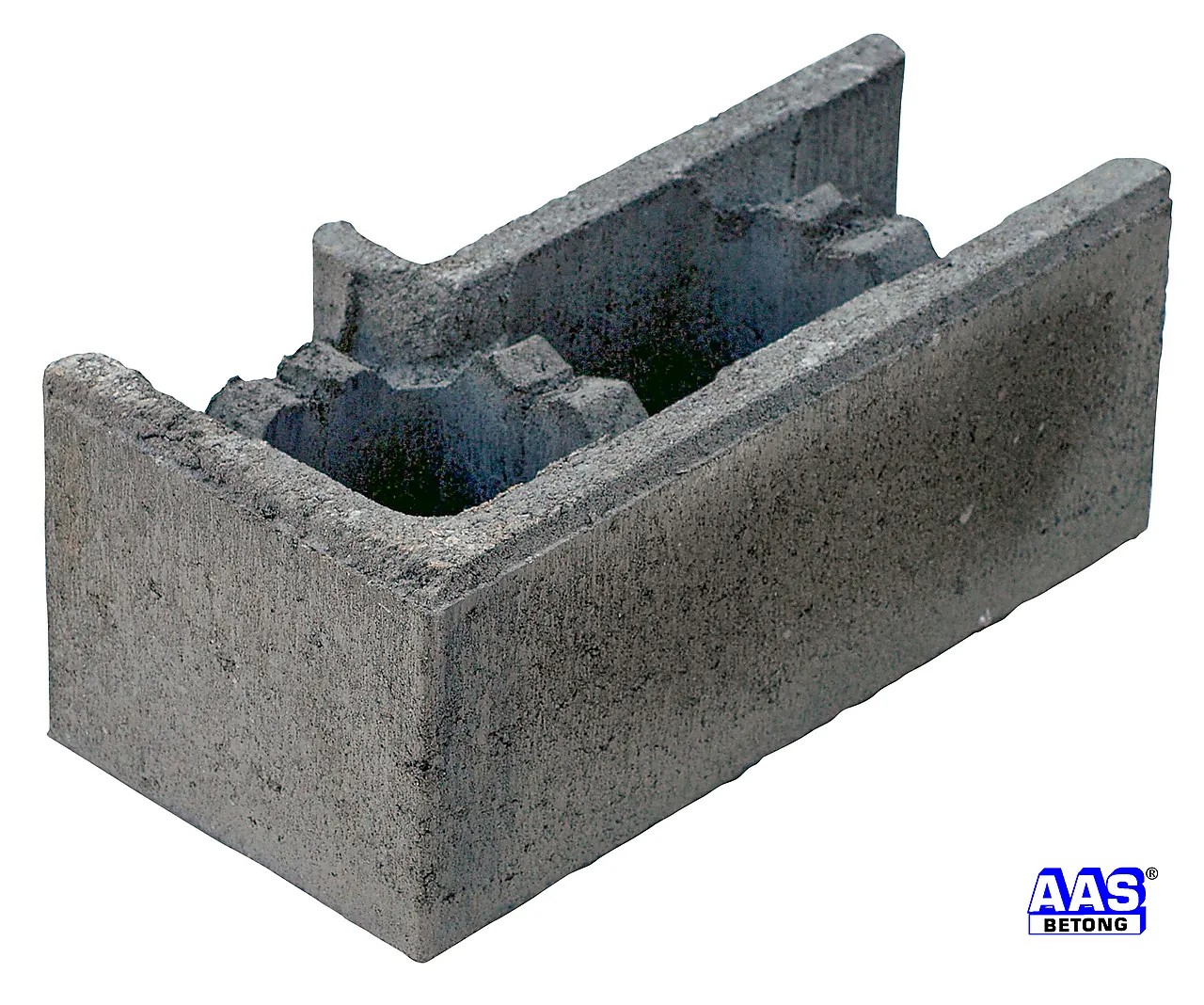 Forskalingblokk venstre hjørne grå 50x25x20 cm kombinert pall null - null - 2 - Miniatyr