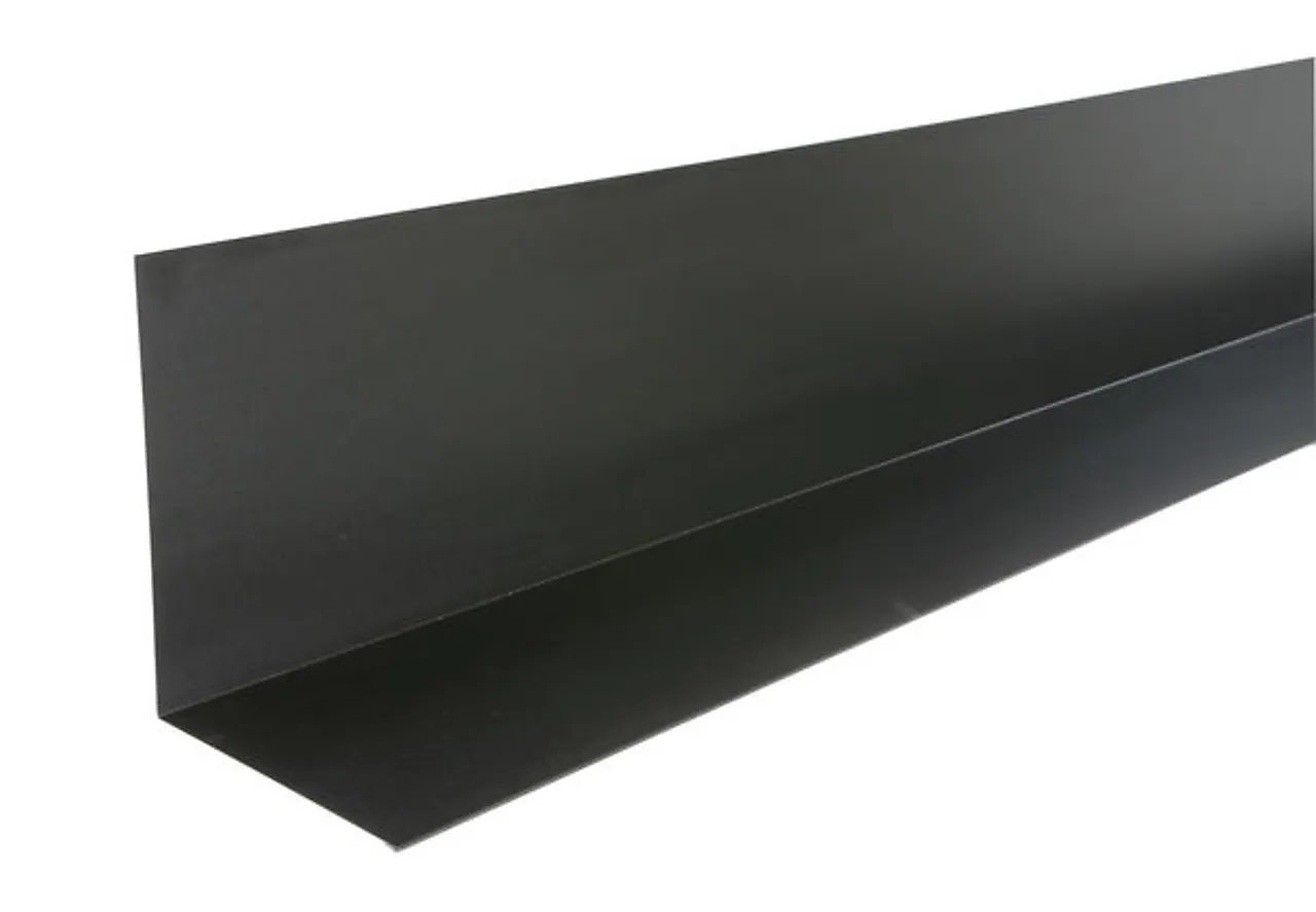 Tak- og veggbeslag hardcoat sort 2 m Tak- og veggbeslag hardcoat sort 2 m