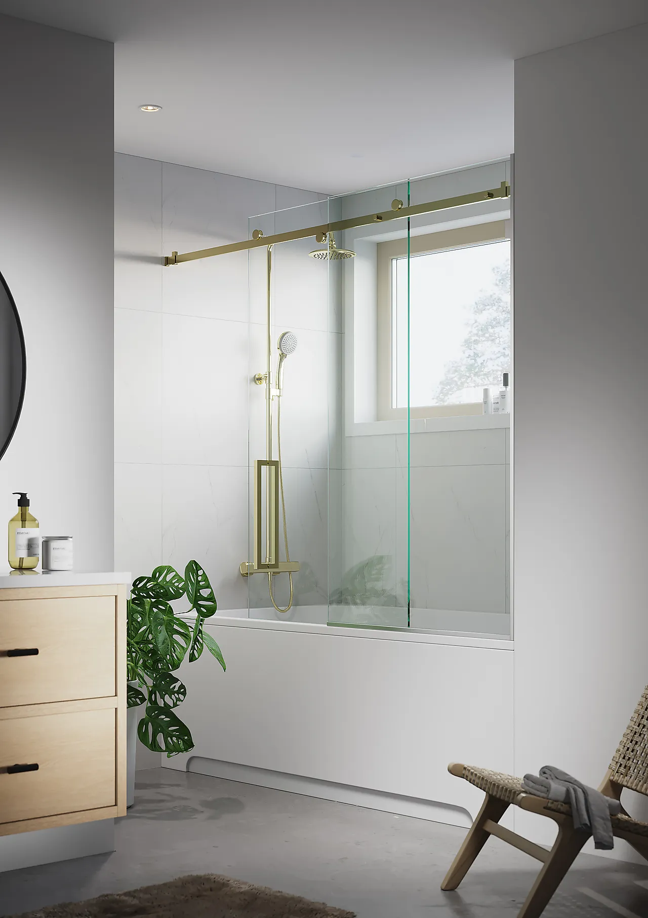 Baderomsplate 2487m6060 bianco marble 60x60cm 10x620x2400 null - null - 3 - Miniatyr