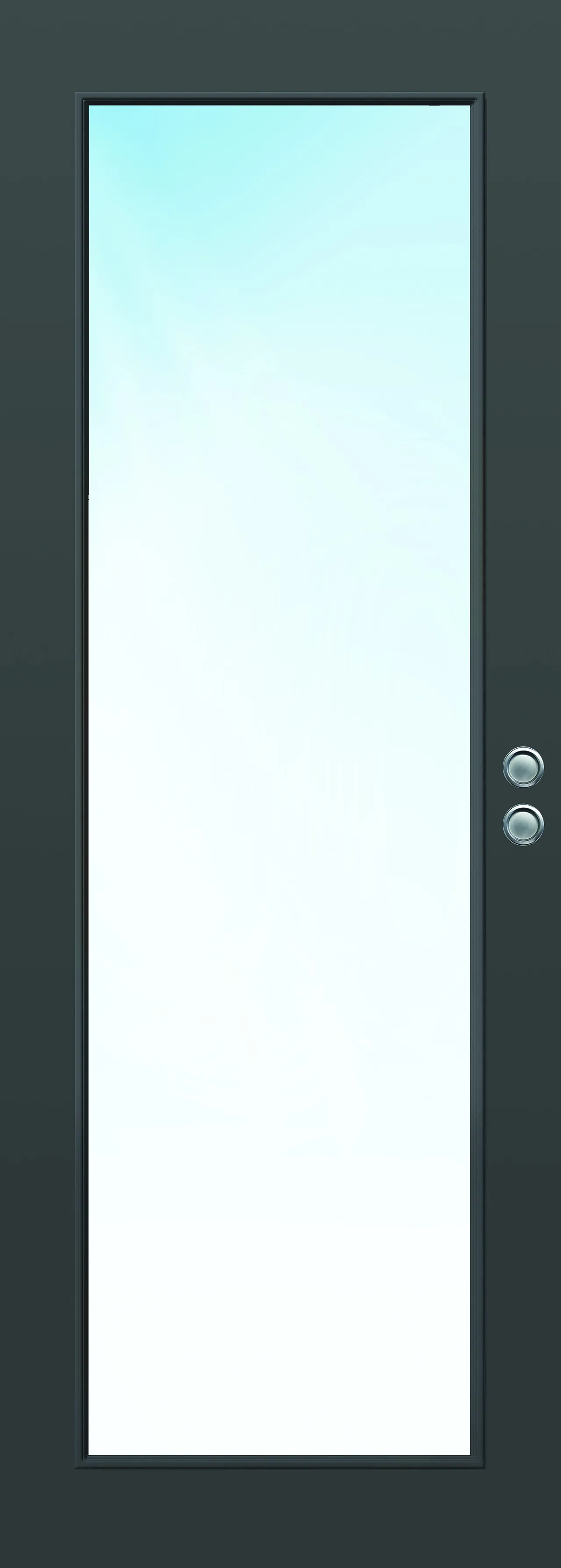 Skyvedørblad Sletten Kompakt med helglass mørk grå 80x210 cm null - 80x210 cm - 2 - Miniatyr