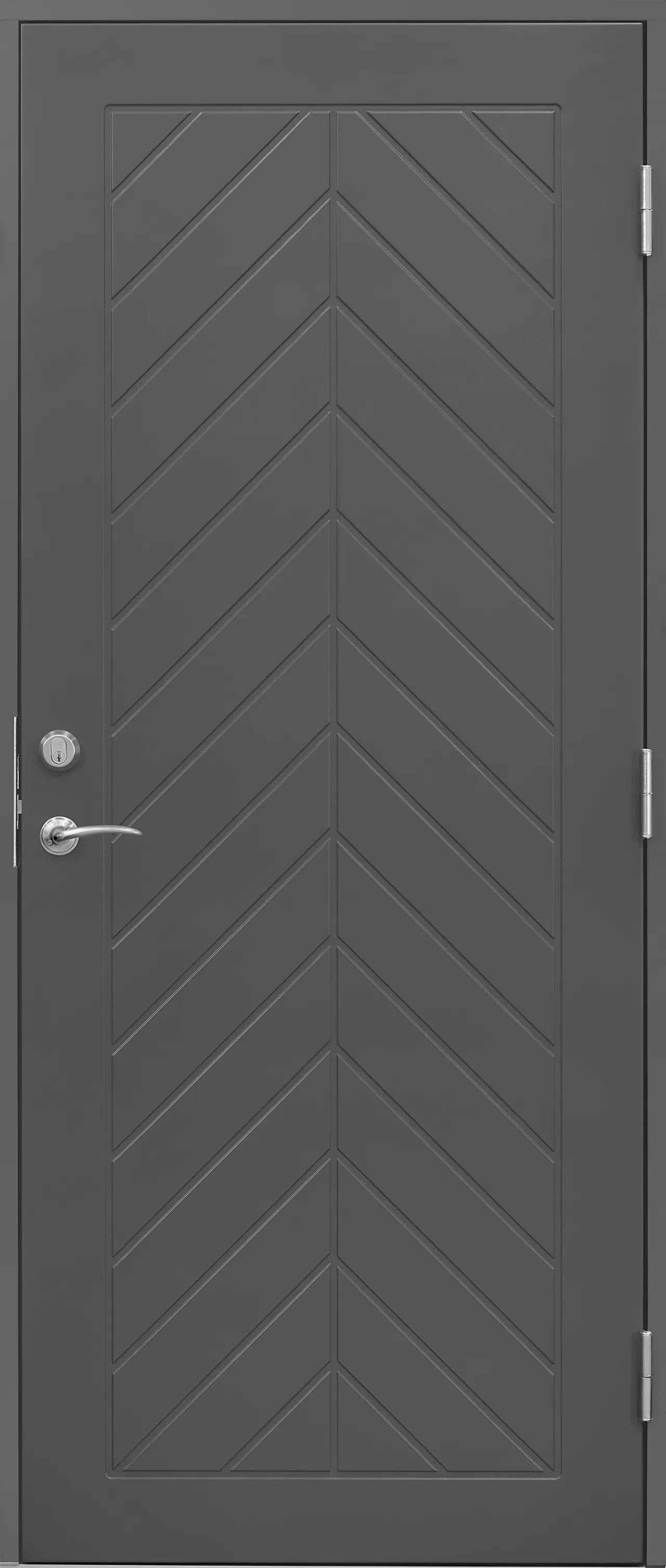 Ytterdør Fjell 90x200 cm grå høyre