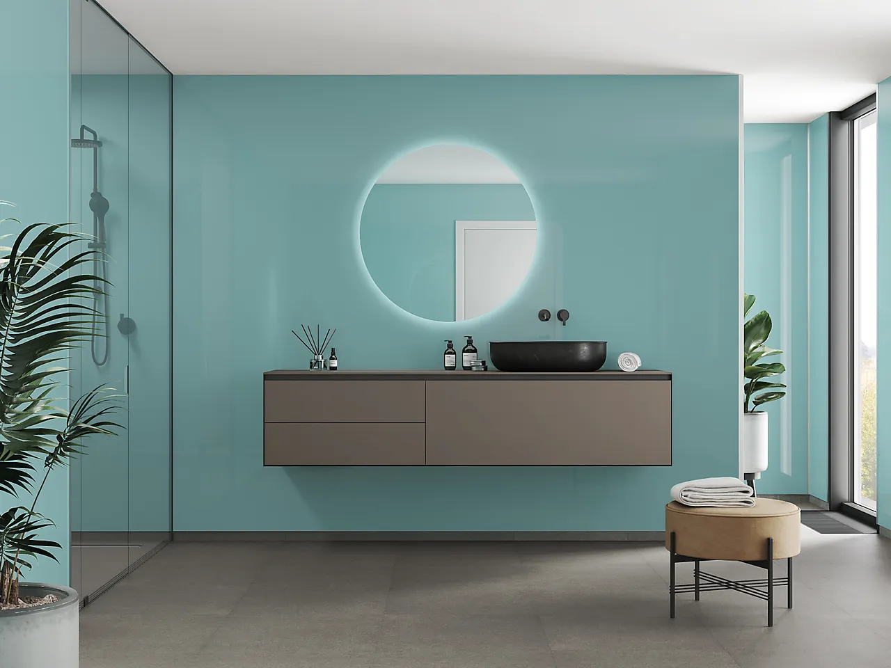 Fibo baderomsplate Aquamarine10x620x2400mm