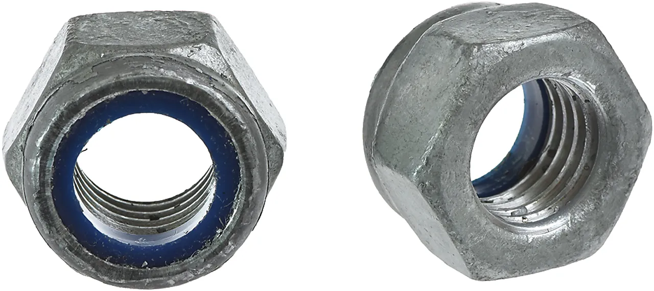 Låsemutter 6-kant varmforsinket M12 100 stk