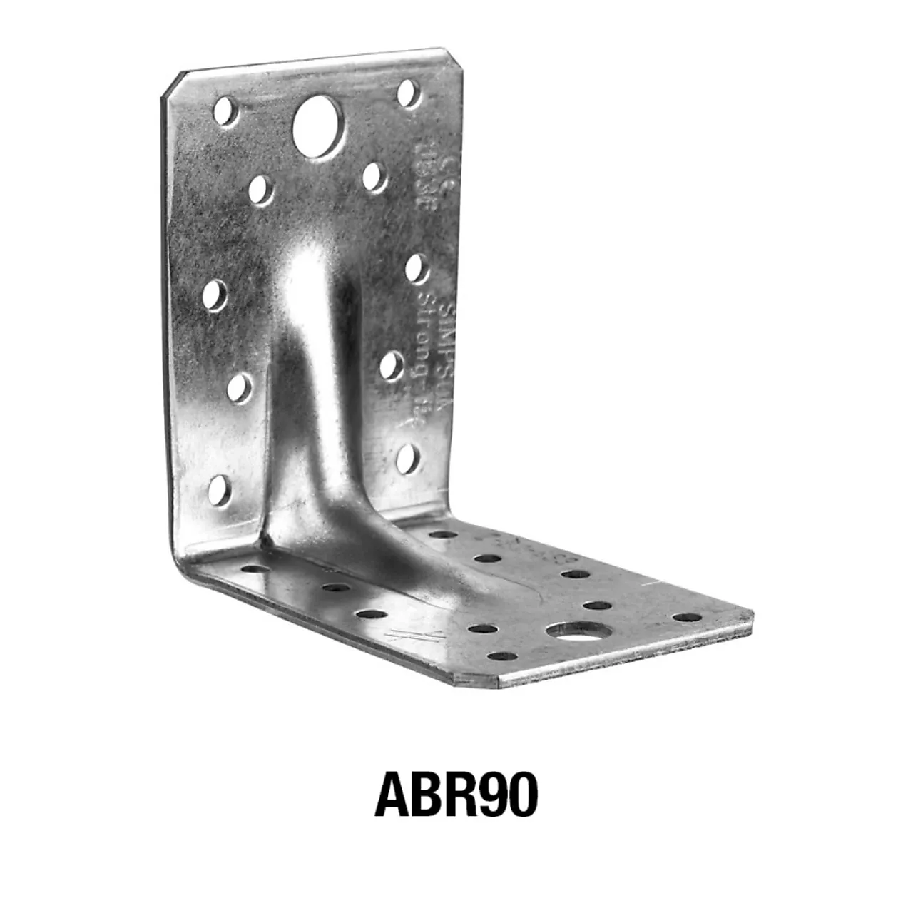 Vinkelbeslag m/ ribbeforsterkning 90x90x2,5x65 mm Vinkelbeslag m/ ribbeforsterkning 90x90x2,5x65 mm