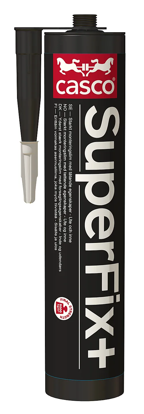 Superfix+ monteringslim sort 300 ml