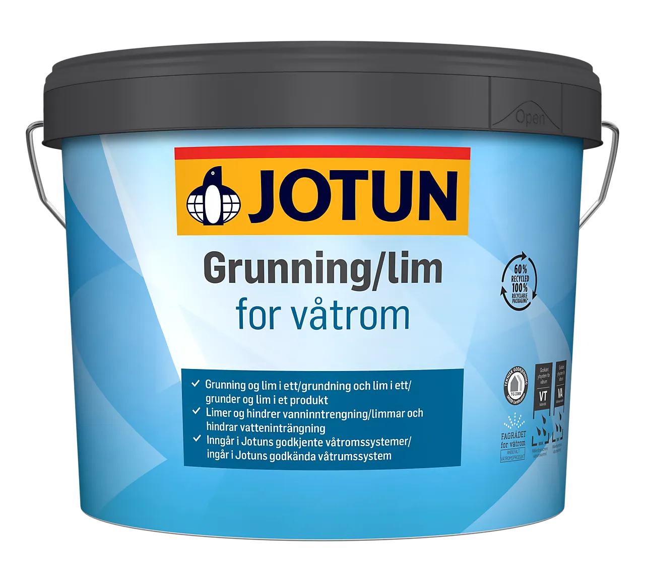 Grunning/lim for våtrom 3L