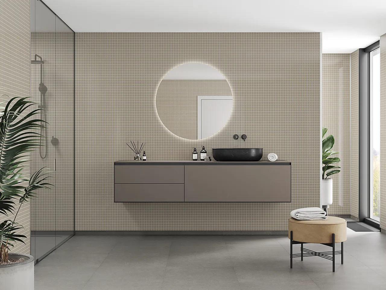 Fibo Baderomsplate 6233M0303 beige 10x620x2400mm null - null - 2 - Miniatyr