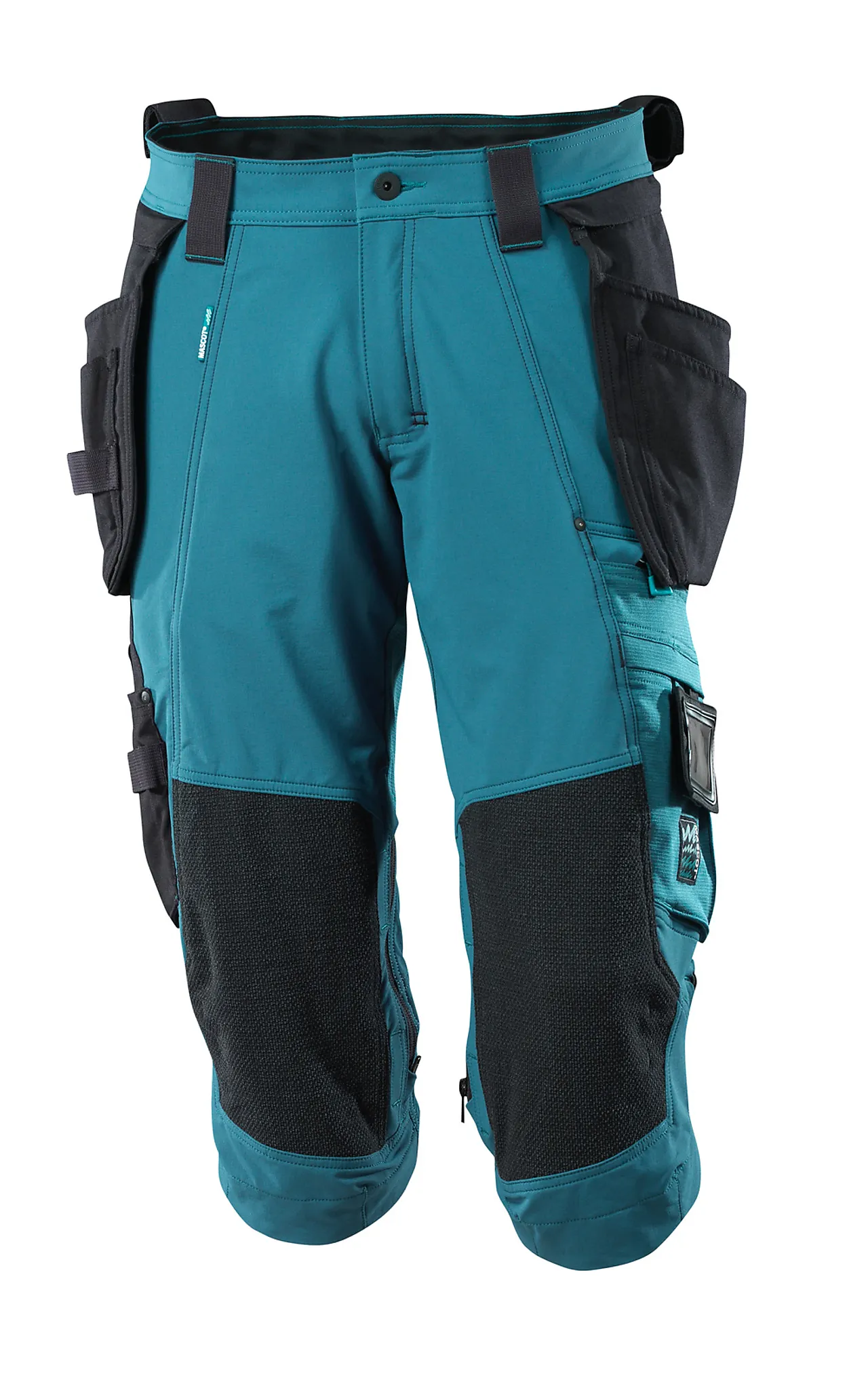 Piratbukse 17049 petrol c48avtakbare hengelommer, stretch