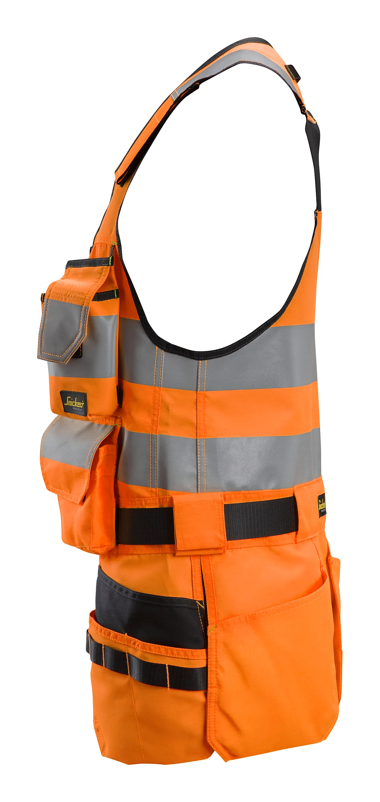 Håndverksvest 4230 AllroundWork kl.1 HiVis oransje/sort XL null - XL - 3 - Miniatyr