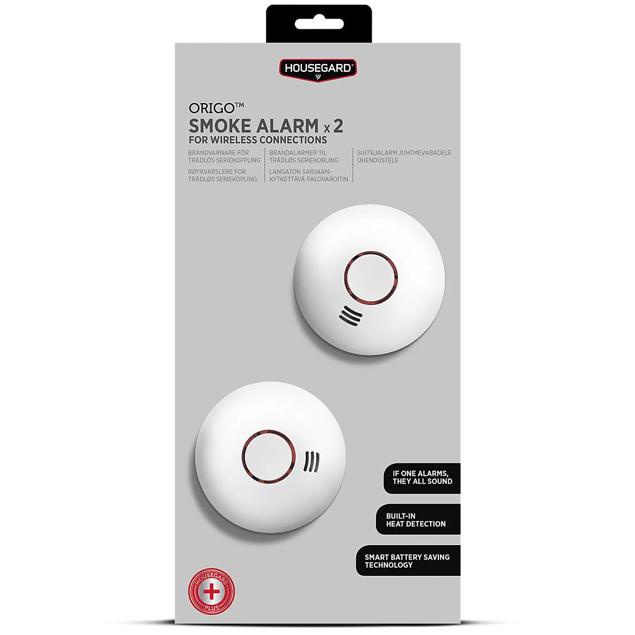 Origo optisk røykvarsler SA422WS 2 pak Origo optisk røykvarsler SA422WS 2 pak