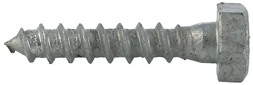 Fransk treskrue 6x75 mm delgjenget DIN571 varmforsinket 100 stk