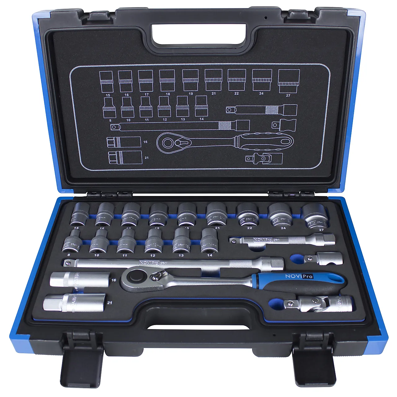 NOVIPro pipesett 1/2" 22 deler NOVIPro pipesett 1/2" 22 deler