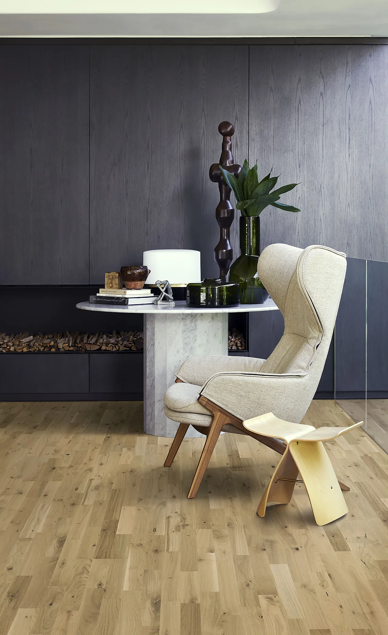 Parkett 3-stav Eik Urban Brown Strip