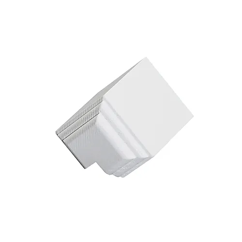 Takkloss utvendig 55x55x80 mm hvitmalt