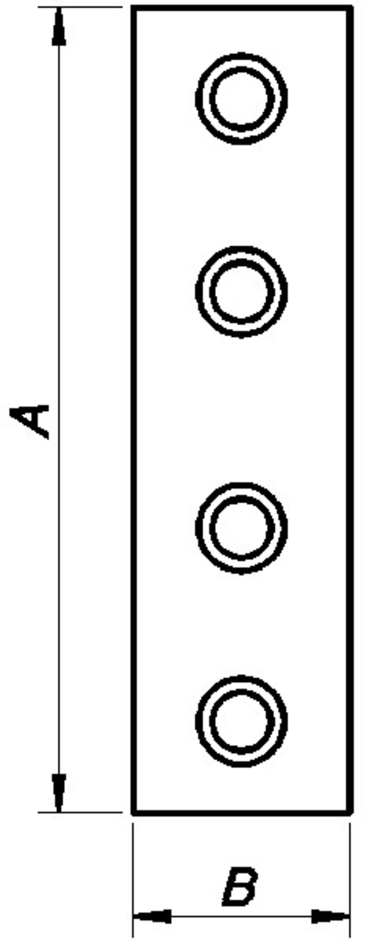 Skjøtejern 75x20 mm null - null - 2 - Miniatyr