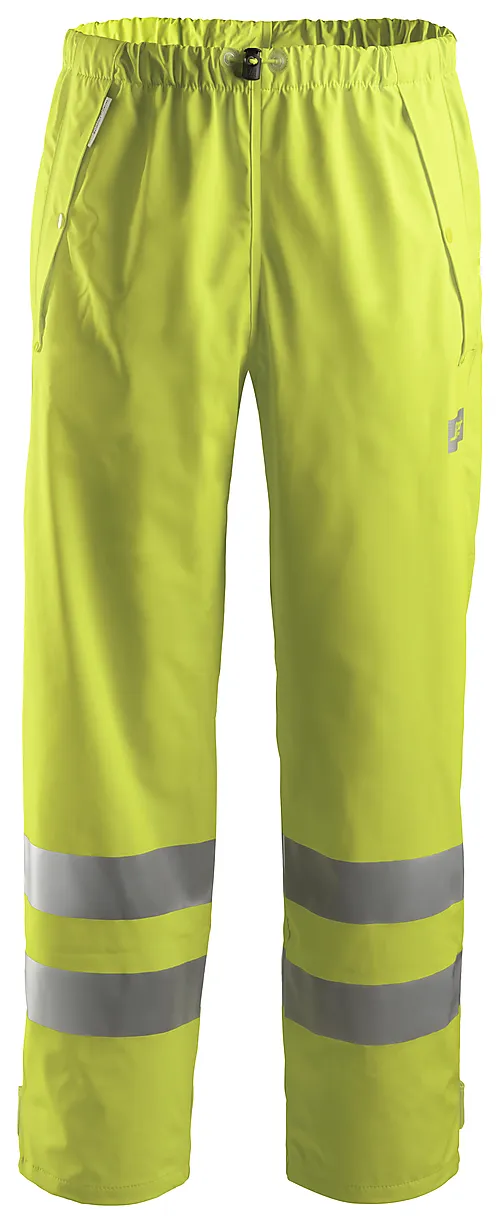 Regnbukse 8243 PU High Vis kl.2 gul XS