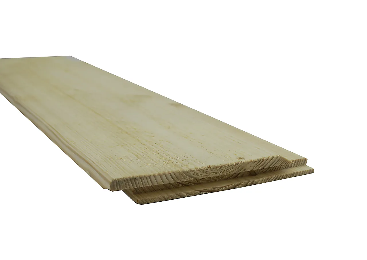 Buerkledning utvendig ubehandlet gran 19x148 mm Buerkledning utvendig ubehandlet gran 19x148 mm