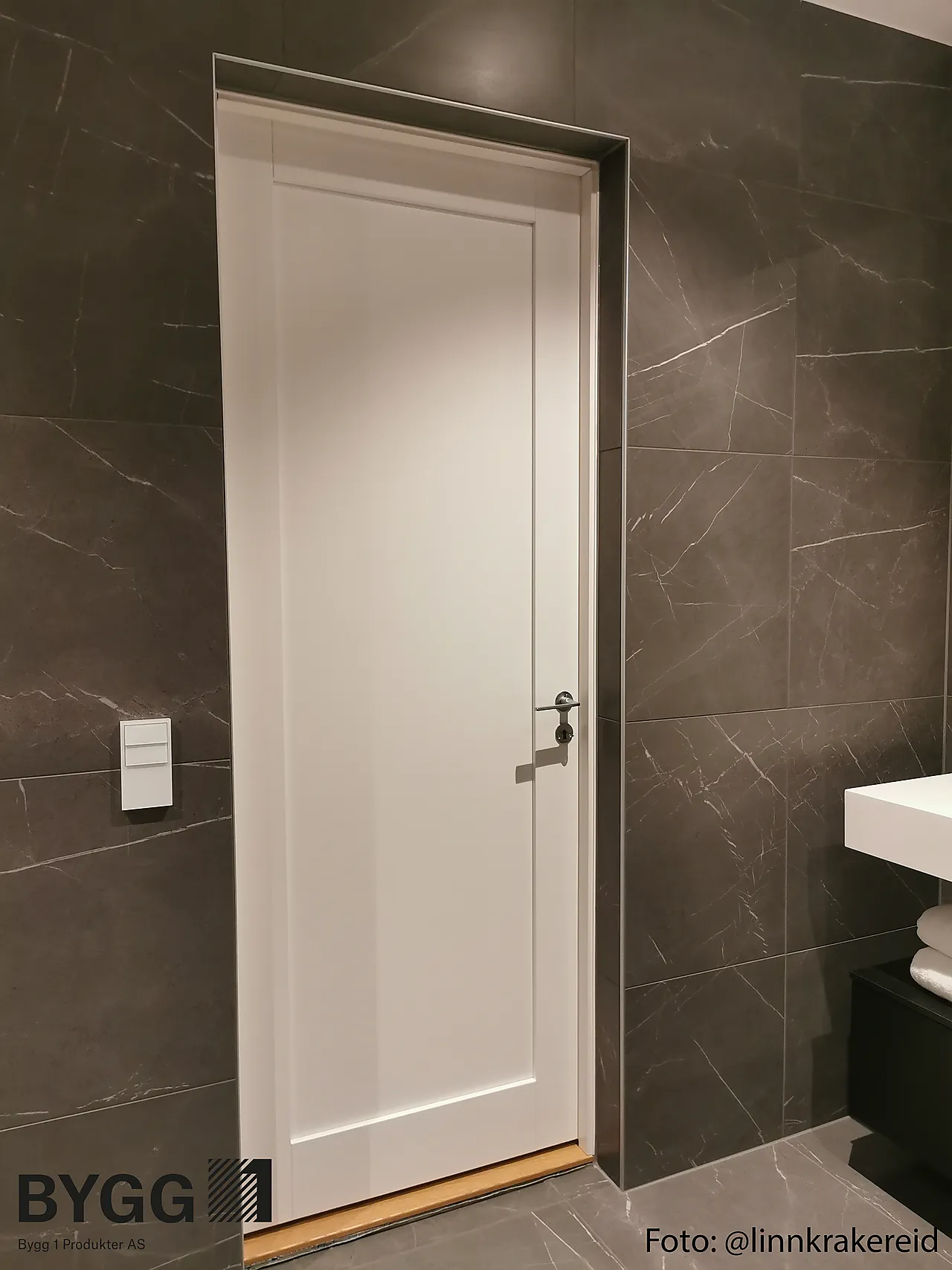 Innerdør Stil 1 hvit 70x190 cm null - 70x190 cm - 2 - Miniatyr