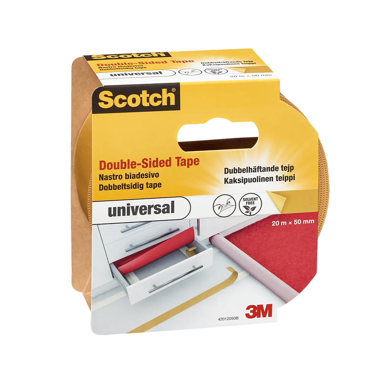 Dobbeltsidig tape Universal 50 mm 20 m Dobbeltsidig tape Universal 50 mm 20 m
