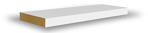 Glattkantlist furu hvit bomull S0502-Y 15x69x2400 mm