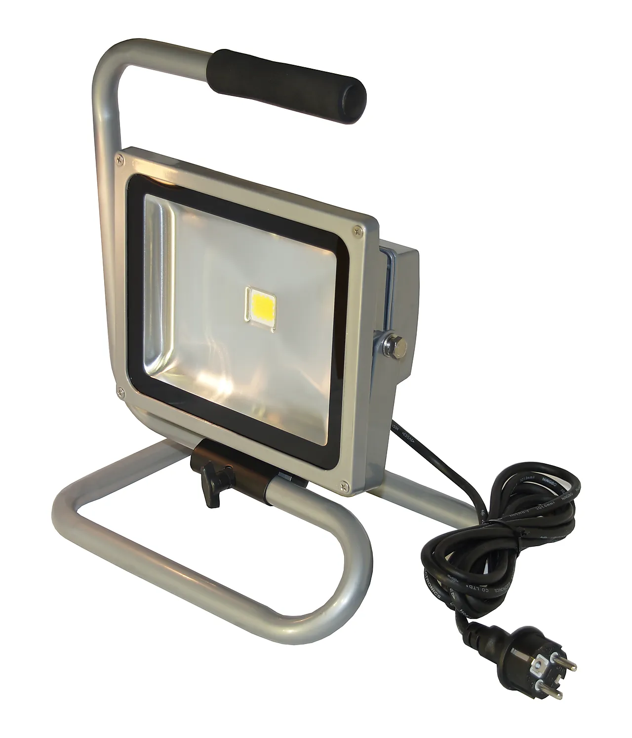 Arbeidslampe led 30w grå med gulvstativ