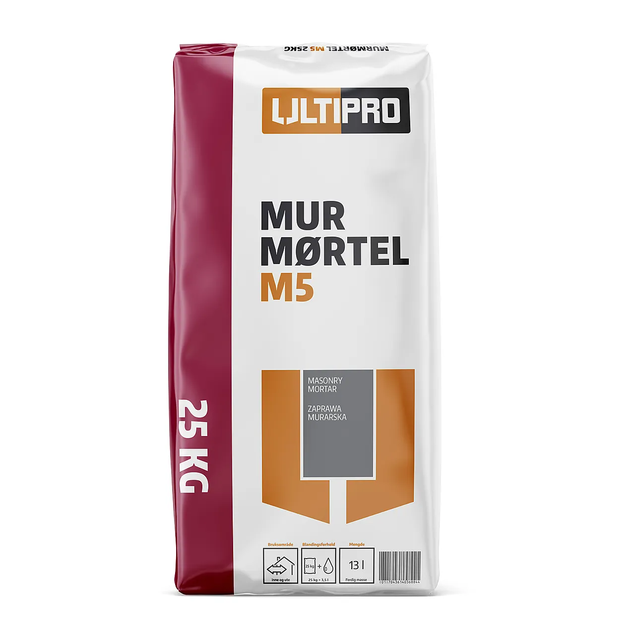 Murmørtel B M5 25 kg SG Murmørtel B M5 25 kg SG