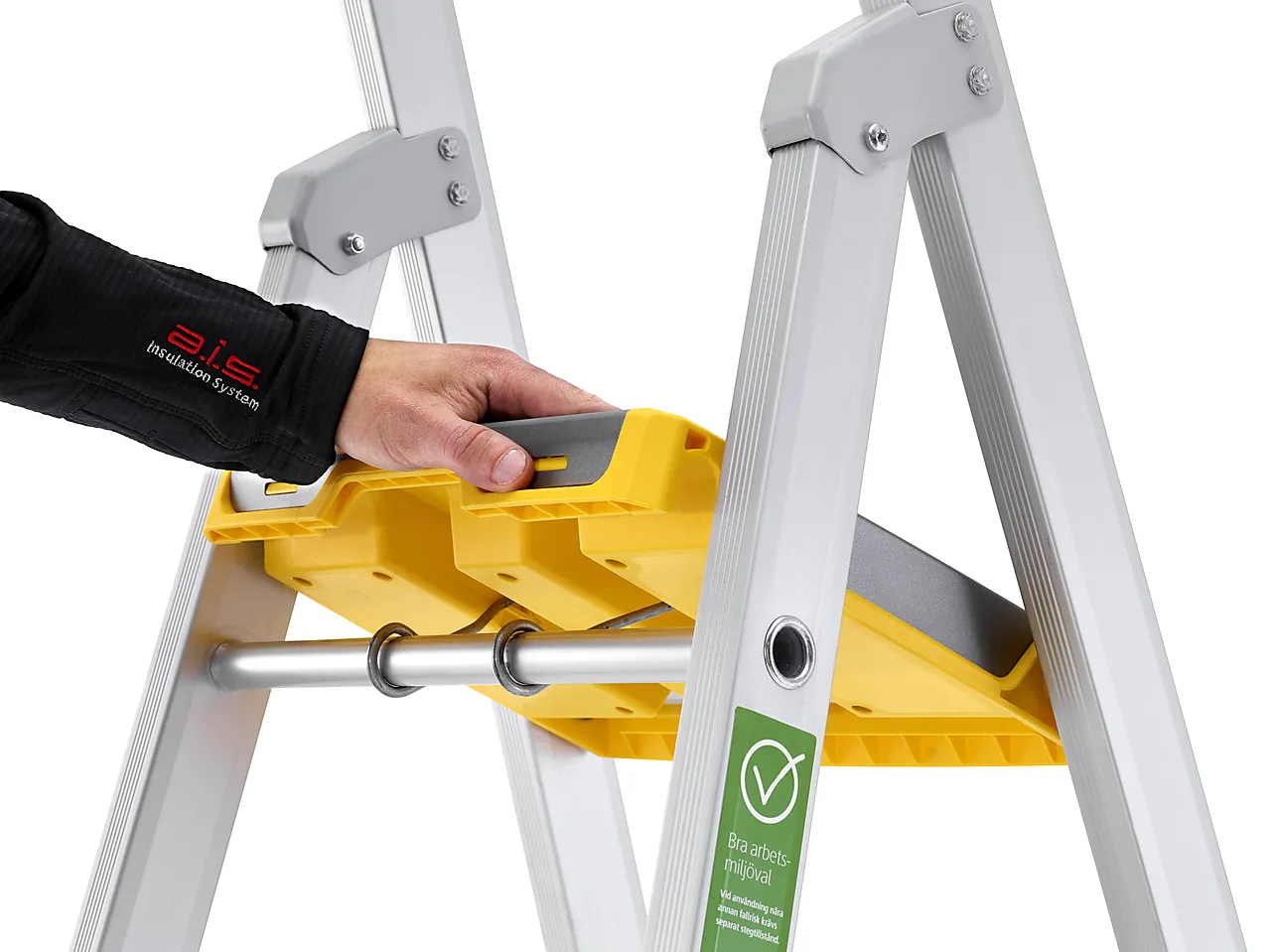 Trapp proff 55PN eloksert aluminium 3-trinn 0,70 meter null - null - 2 - Miniatyr