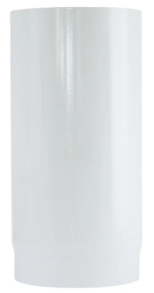 Røykrør ø150 l250 rett whe hvit emalje 2,3mm