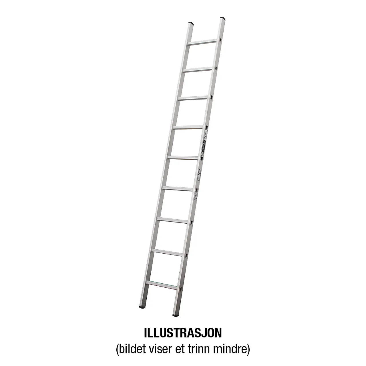 Stige enkel 2,8m eloksert p50-6 Stige enkel 2,8m eloksert p50-6