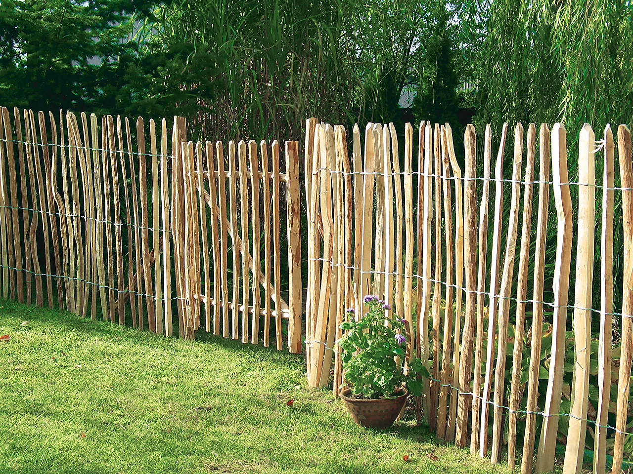 Port til stakitt i hasseltre 120 cm null - null - 3 - Miniatyr