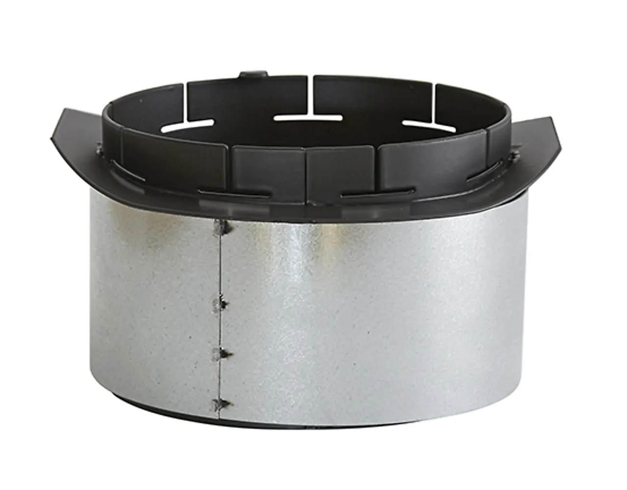 Røykinnføring ø125/130 icopal med firkantet røykløp 2,3mm Røykinnføring ø125/130 icopal med firkantet røykløp 2,3mm