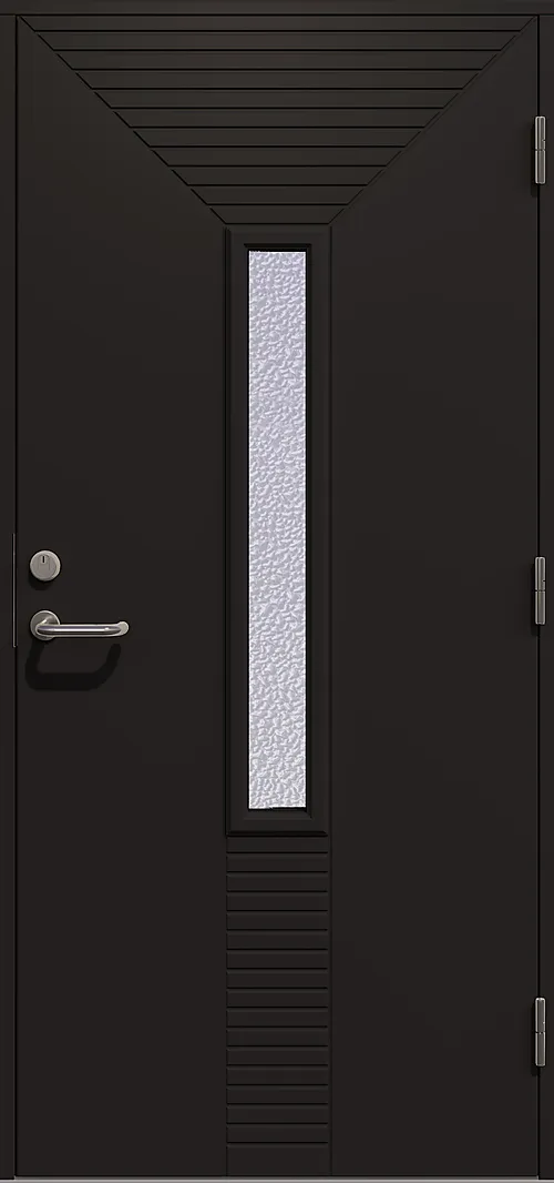 Dør yd eugenia gl 10x21h ncs m malt karm gl=glass gilje