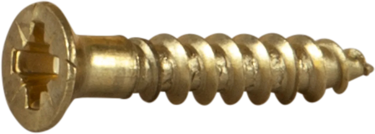 Treskrue inv 3,45x19 messingmessing -12 senkhode for bruk innendørs null - 20 - 2 - Miniatyr