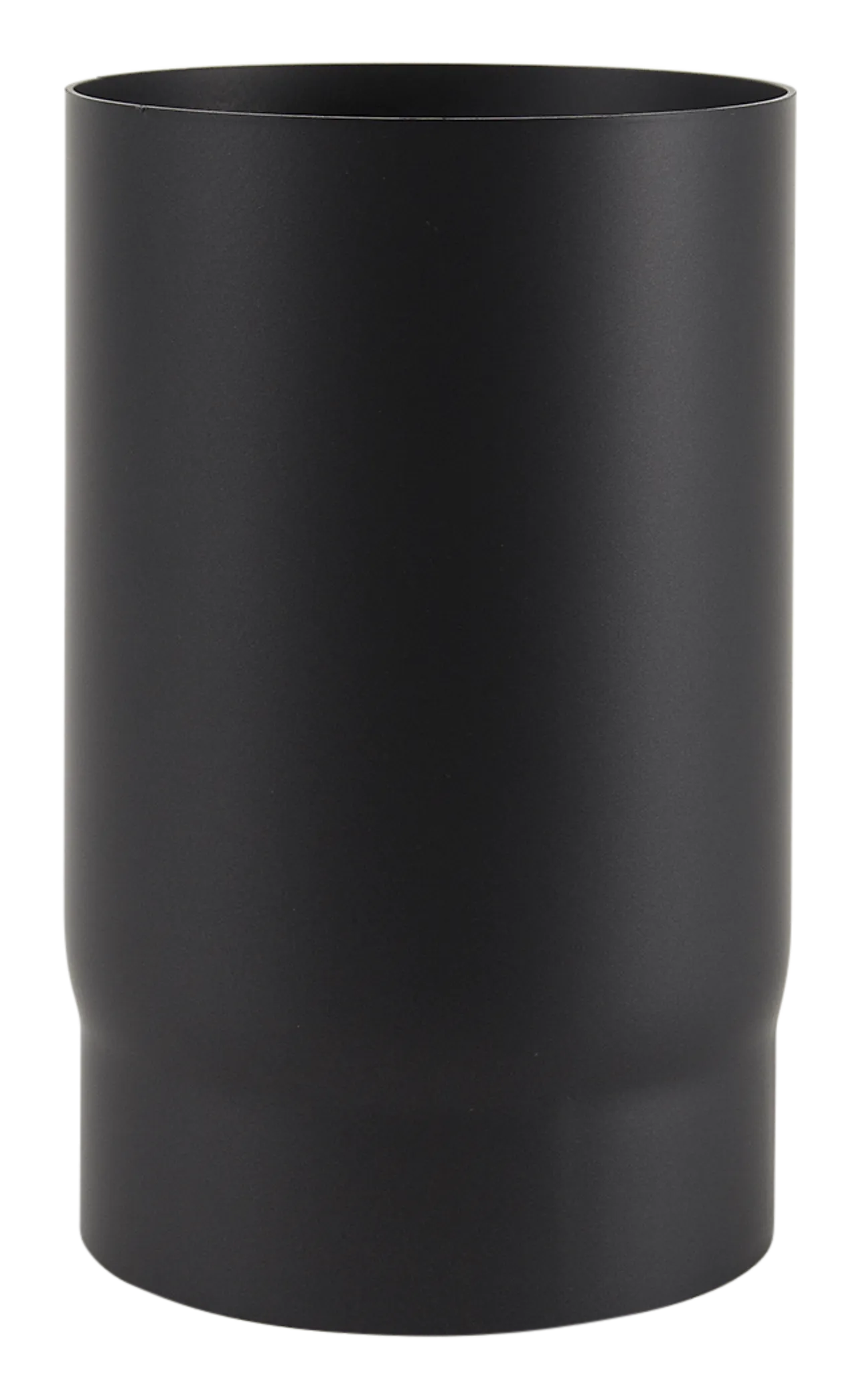 Røykrør ø150 l250 rett bp sort metallic lakk 2mm Røykrør ø150 l250 rett bp sort metallic lakk 2mm