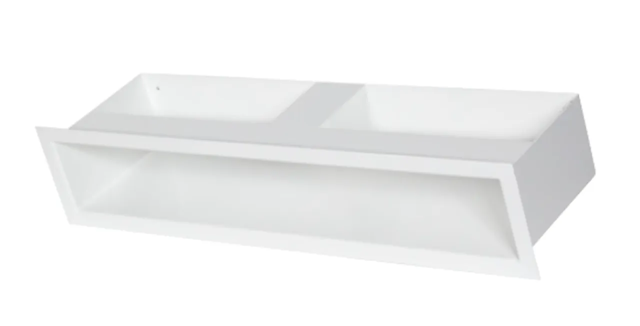 Ventilrist åpne 600150 hvit Ventilrist åpne 600150 hvit