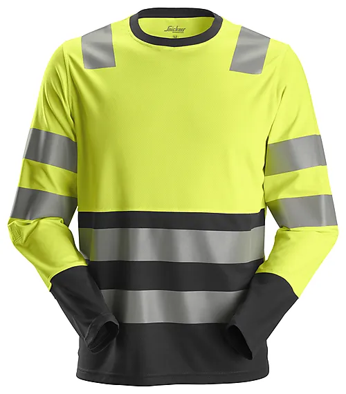 Arbeidstrøye high-vis gul/sort str 3XL