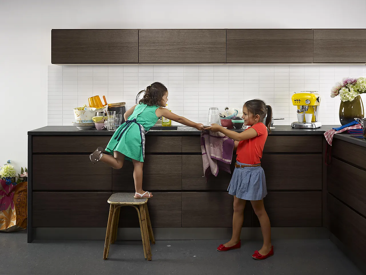 Kjøkkenplate 1940-7111 hvit snø høyglans flis 3,75x15 cm 3x1200x600 mm null - null - 2 - Miniatyr