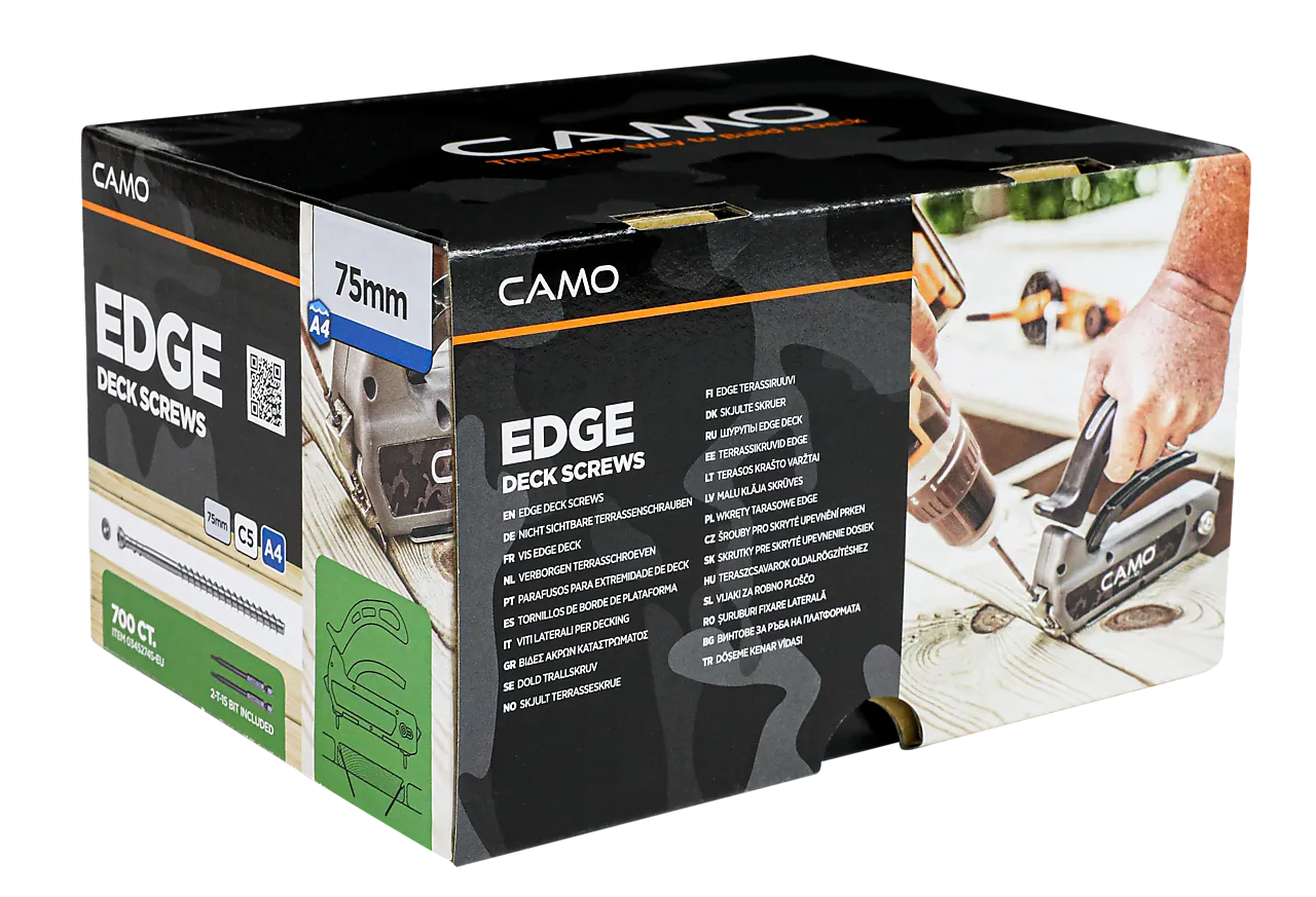 Terrasseskruer skjult A4 4,2x75 mm 700 stk null - 4,2x75 - 2 - Miniatyr