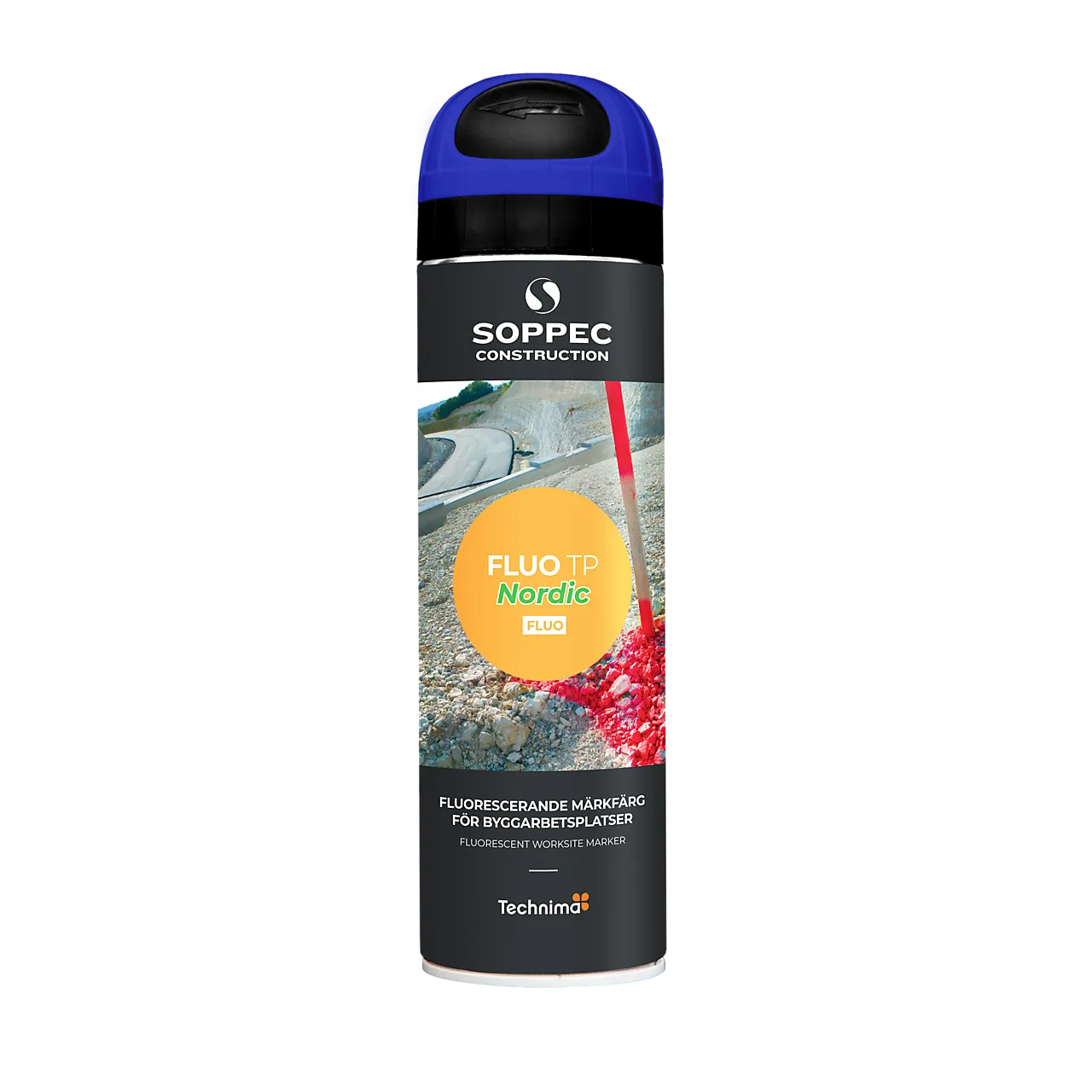 Merkespray Fluo TP 500 ml blå Merkespray Fluo TP 500 ml blå