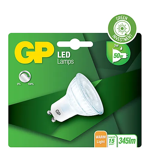 Lyspære led reflektorpære gu10 dimbar 5 Watt