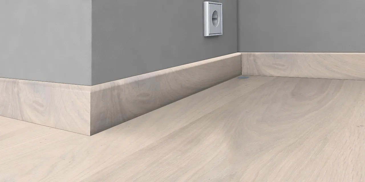 Gulvlist finért 16x60 mm Sky ultramatt null - null - 3 - Miniatyr