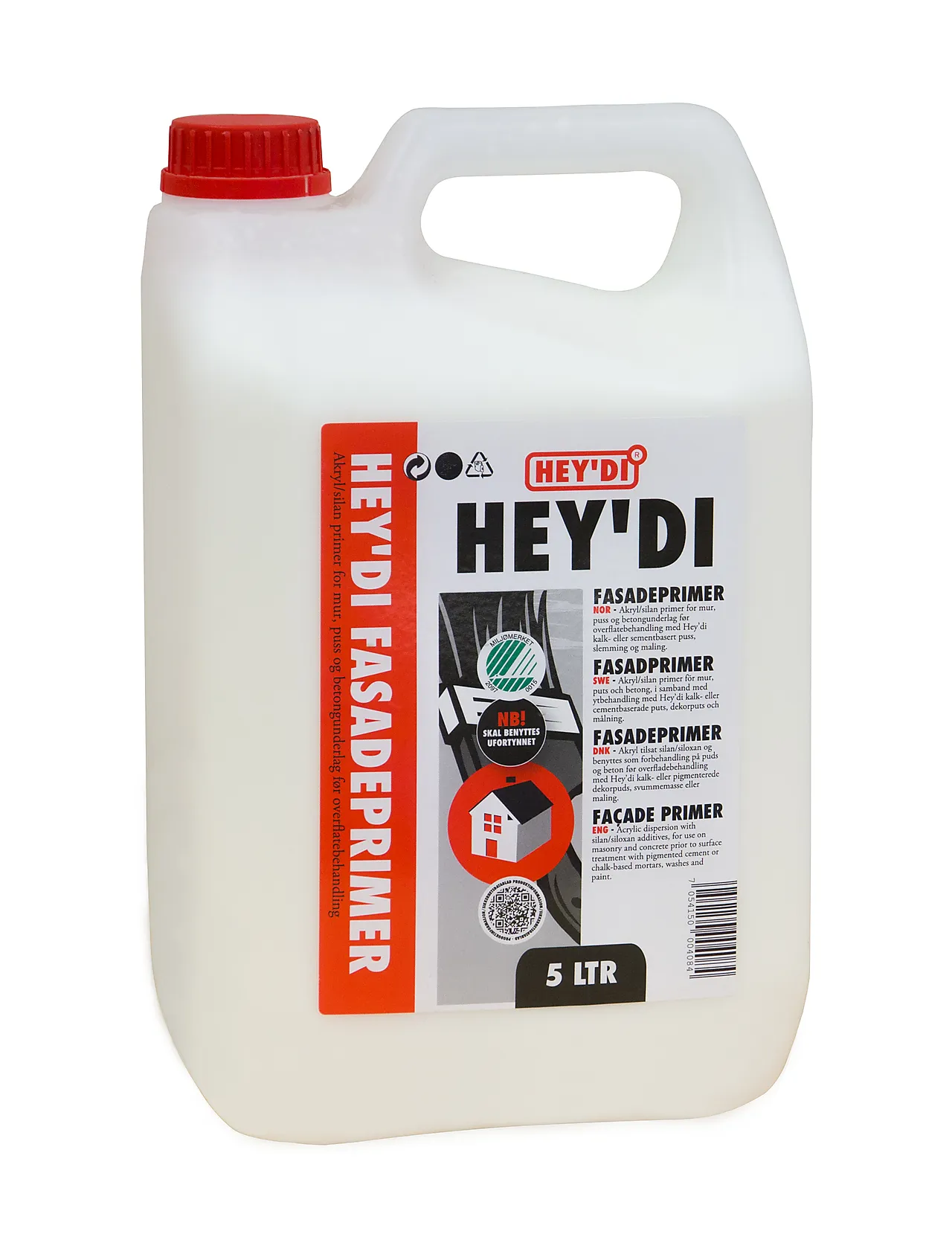 PRIMER FASADEPRIMER 5 KG HEYDI AKRYL/SILAN PRIMER FOR MUR OG PUSS PRIMER FASADEPRIMER 5 KG HEYDI AKRYL/SILAN PRIMER FOR MUR OG PUSS