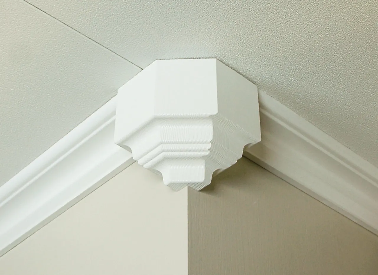 Takkloss utv 474m 100x100x160mm utadvendt hjørne passer 454m malt null - null - 2 - Miniatyr