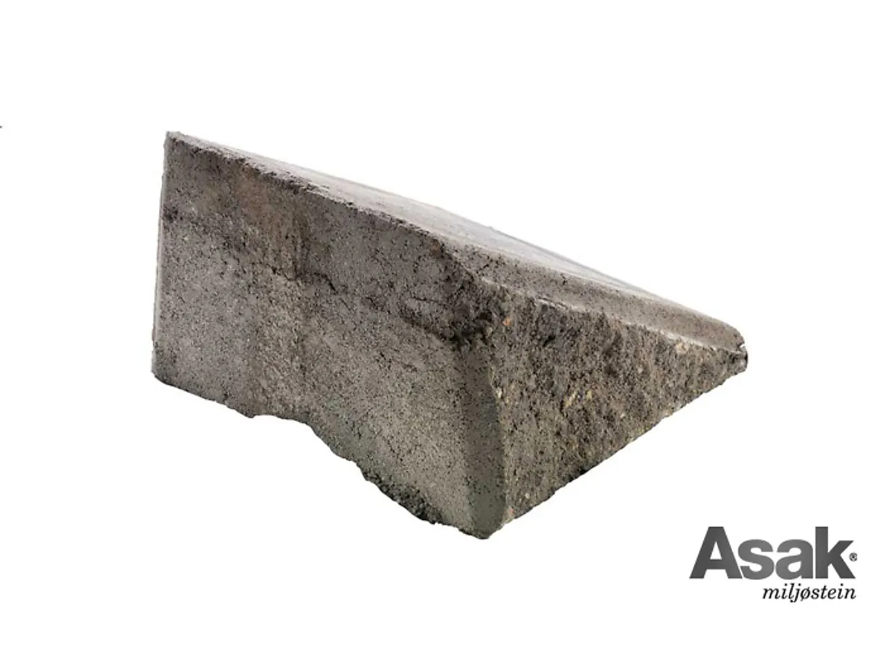 Støttemur mini exclusive skrå avslutning gråmelert 25x34x17 cm null - null - 2 - Miniatyr