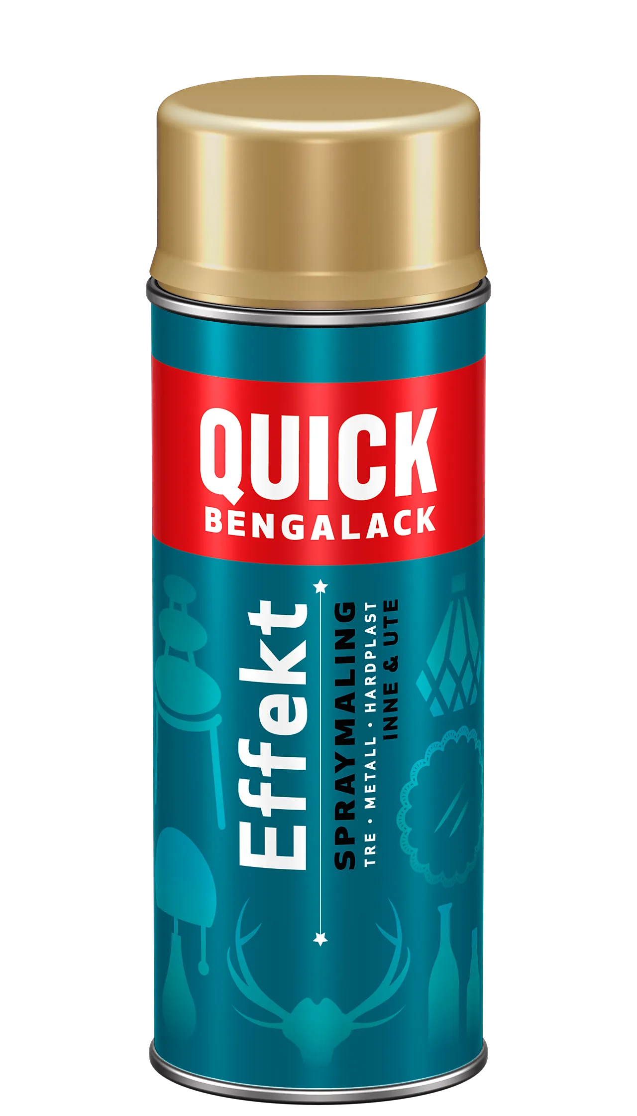 Bengalack effektspray gull metall 400 ml