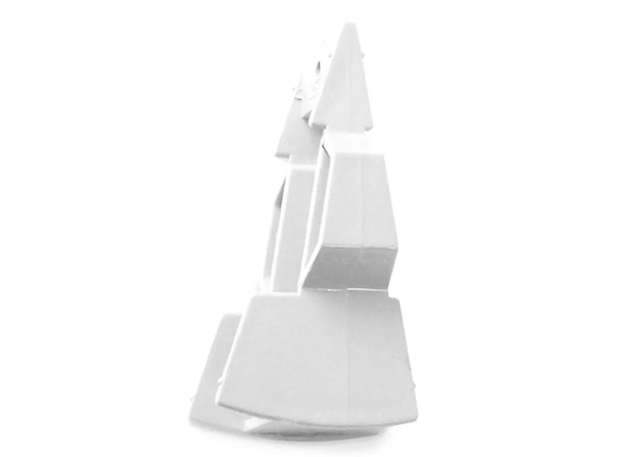 Trekantkile 18/27gr hvit til plast takrenner null - null - 2 - Miniatyr