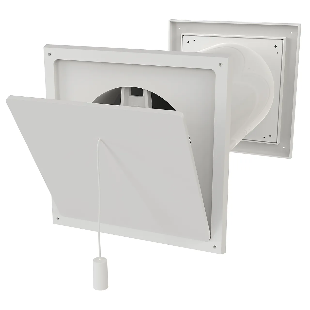 Friskluftsventil 125 K hvit